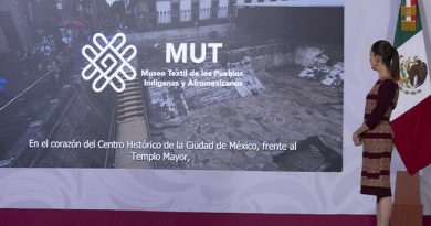 The Textile Museum of Indigenous and Afro-Mexican Peoples is inaugurated in front of the Templo Mayor to dignify the artisan craft / @Claudiashein @GobiernoMX >>>