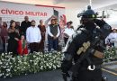 In Edomex, Isaac Montoya Márquez leads a massive civic-military parade in Naucalpan in a grand event, drawing nearly 15,000 attendees / @isaacsolar @GobNau >>>
